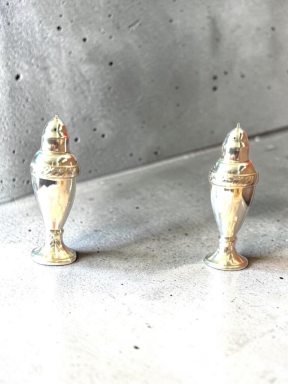 Elegant Silver Salt and Pepper Shakers